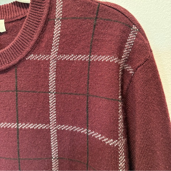 Dockers Men’s Size Large Comfort Touch Easy Care Burgundy Pullover Sweater - Picture 6 of 10